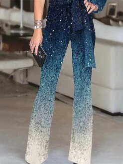 Women's Jumpsuit Lace Up Backless Gradient One Shoulder Streetwear Wedding Party Regular Fit Long Sleeve Blue S M L Summer 11 Women's Jumpsuit Lace Up Backless Gradient One Shoulder Streetwear Wedding Party Regular Fit Long Sleeve Blue S M L Summer -Cheap Plus Fit Dress Store afodce1680591795758