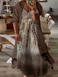 Women‘s Plus Size Curve Two Piece Dress Casual Dress Floral V Neck Maxi Dress Print Half Sleeve Fall Spring Dress Casual Daily Vacation Dress 19 Women‘s Plus Size Curve Two Piece Dress Casual Dress Floral V Neck Maxi Dress Print Half Sleeve Fall Spring Dress Casual Daily Vacation Dress -Cheap Plus Fit Dress Store afzrso1649760913506