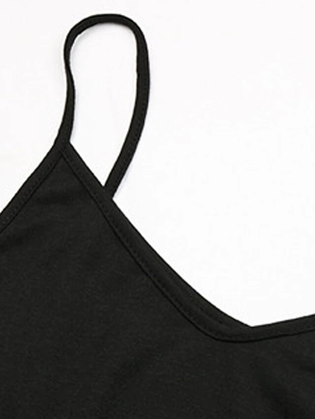 Women's Jumpsuit Backless Pocket Solid Color V Neck Streetwear Street Daily Regular Fit Sleeveless Black S M L Summer 3 Women's Jumpsuit Backless Pocket Solid Color V Neck Streetwear Street Daily Regular Fit Sleeveless Black S M L Summer - Image 3