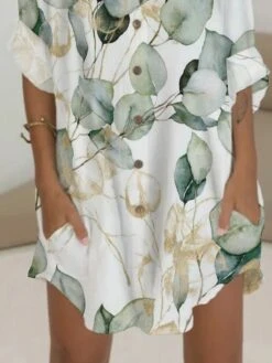 Women's Shirt Dress Casual Dress Shift Dress Mini Dress Outdoor Date Vacation Polyester Fashion Modern V Neck Button Pocket 3/4 Length Sleeve Summer Spring 2023 Regular Fit White Yellow Red Graphic 8 Women's Shirt Dress Casual Dress Shift Dress Mini Dress Outdoor Date Vacation Polyester Fashion Modern V Neck Button Pocket 3/4 Length Sleeve Summer Spring 2023 Regular Fit White Yellow Red Graphic -Cheap Plus Fit Dress Store arhgmg1676270522996