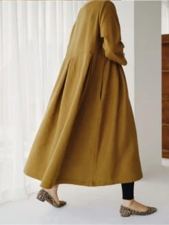 Women's Cotton Linen Dress Casual Dress Swing Dress Maxi Long Dress Cotton Blend Basic Classic Outdoor Daily Crew Neck Pocket Smocked Long Sleeve Summer Spring Fall 2023 Loose Fit Black Yellow Green 28 Women's Cotton Linen Dress Casual Dress Swing Dress Maxi Long Dress Cotton Blend Basic Classic Outdoor Daily Crew Neck Pocket Smocked Long Sleeve Summer Spring Fall 2023 Loose Fit Black Yellow Green -Cheap Plus Fit Dress Store asecbp1673850083552