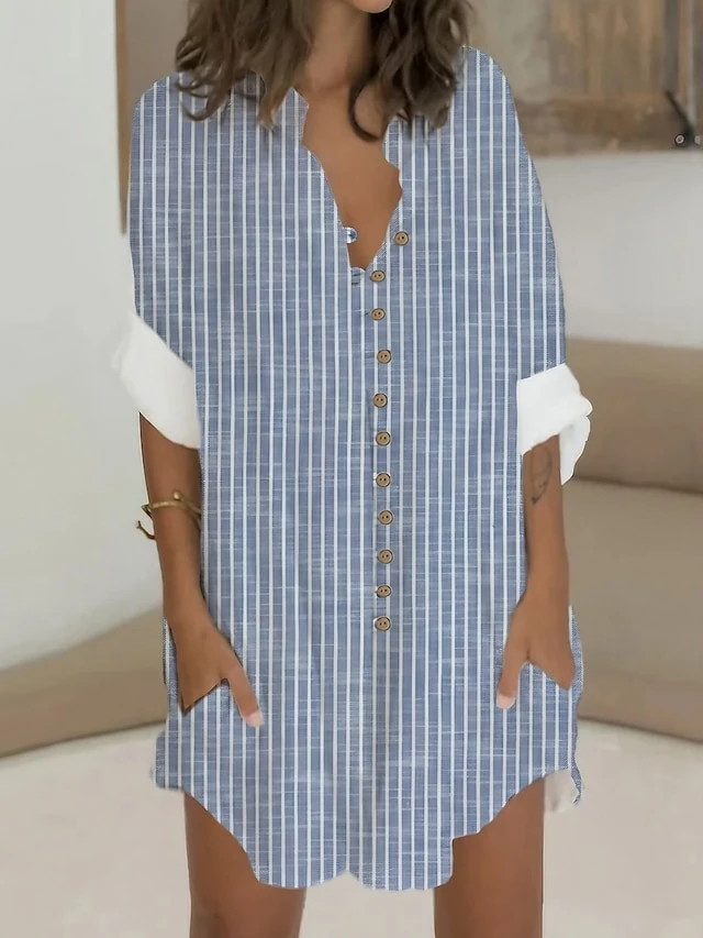 Women's Shirt Dress Casual Dress Cotton Linen Dress Mini Dress Polyester Fashion Casual Daily Outdoor Daily Vacation Shirt Collar Button Pocket Long Sleeve Summer Spring Fall 2023 Loose Fit Black 1 Women's Shirt Dress Casual Dress Cotton Linen Dress Mini Dress Polyester Fashion Casual Daily Outdoor Daily Vacation Shirt Collar Button Pocket Long Sleeve Summer Spring Fall 2023 Loose Fit Black