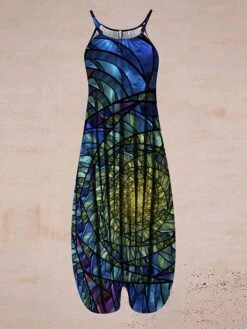 Women's Overall Print Floral Crew Neck Streetwear Daily Vacation Loose Fit Sleeveless Suspender National Style Printing Jumpsuit 23 Women's Overall Print Floral Crew Neck Streetwear Daily Vacation Loose Fit Sleeveless Suspender National Style Printing Jumpsuit -Cheap Plus Fit Dress Store bbqyqd1684041461983