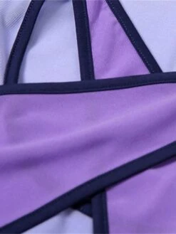 Women's Bodysuit Mesh Cut Out Color Block Streetwear Home Holiday Regular Fit Sleeveless Purple S M L Spring -Cheap Plus Fit Dress Store bnshke1646384031944