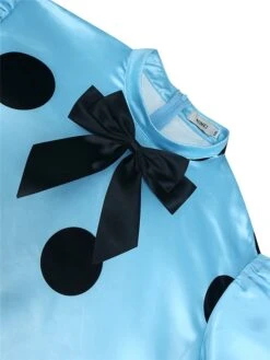 Women‘s Plus Size Curve Party Dress Cocktail Dress Wedding Guest Dress Midi Dress Blue Short Sleeve Polka Dot Patchwork Summer Spring Fall Stand Collar Fashion Wedding Guest Vacation 2023 10 Women‘s Plus Size Curve Party Dress Cocktail Dress Wedding Guest Dress Midi Dress Blue Short Sleeve Polka Dot Patchwork Summer Spring Fall Stand Collar Fashion Wedding Guest Vacation 2023 -Cheap Plus Fit Dress Store bsqrsd1691042900571