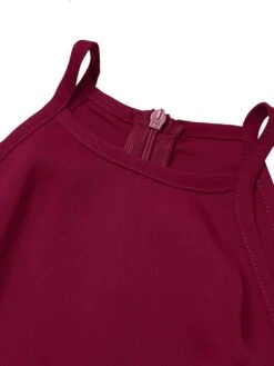 Women's Jumpsuit Lace Up Solid Color Crew Neck Elegant Daily Vacation Straight Regular Fit Sleeveless Wine S M L Spring -Cheap Plus Fit Dress Store bsshzo1662458917577