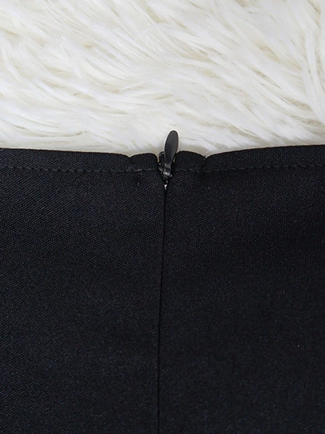 Women's Jumpsuit Ruffle High Waist Solid Color Off Shoulder Elegant Wedding Party Regular Fit Short Sleeve Black Red Blue S M L Fall 12 Women's Jumpsuit Ruffle High Waist Solid Color Off Shoulder Elegant Wedding Party Regular Fit Short Sleeve Black Red Blue S M L Fall - Image 12