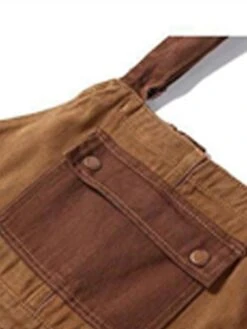 Women's Cord Overall Patchwork Button Corduroy Color Block Square Neck Streetwear Street Daily Regular Fit Sleeveless Orange S M L Fall 14 Women's Cord Overall Patchwork Button Corduroy Color Block Square Neck Streetwear Street Daily Regular Fit Sleeveless Orange S M L Fall -Cheap Plus Fit Dress Store bxbctk1693580702203