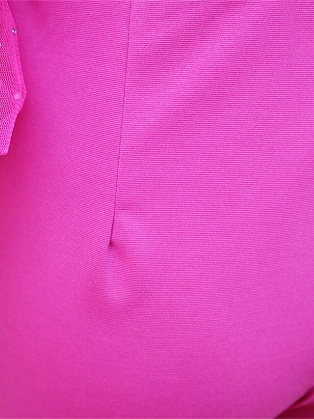 Women's Jumpsuit High Waist Solid Color V Neck Streetwear Wedding Party Regular Fit Long Sleeve Red Blue Fuchsia S M L Spring 5 Women's Jumpsuit High Waist Solid Color V Neck Streetwear Wedding Party Regular Fit Long Sleeve Red Blue Fuchsia S M L Spring - Image 5