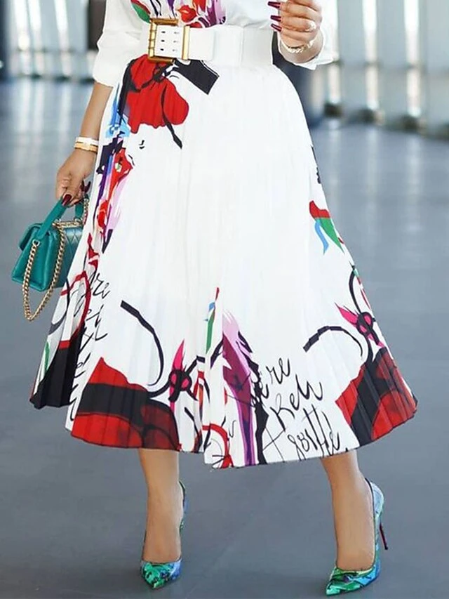 Women's Shirt Dress Casual Dress Midi Dress Outdoor Daily Polyester Basic Classic Shirt Collar Button Print Long Sleeve Spring Fall Winter 2023 Loose Fit White Painting Abstract S M L XL 2XL 4 Women's Shirt Dress Casual Dress Midi Dress Outdoor Daily Polyester Basic Classic Shirt Collar Button Print Long Sleeve Spring Fall Winter 2023 Loose Fit White Painting Abstract S M L XL 2XL - Image 4