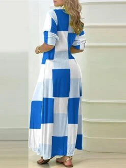 Women's Shirt Dress Casual Dress Maxi Long Dress Outdoor Daily Vacation Polyester Fashion Casual Shirt Collar Button Split Long Sleeve Summer Spring Fall 2023 Loose Fit Black Blue Orange Plaid Color 8 Women's Shirt Dress Casual Dress Maxi Long Dress Outdoor Daily Vacation Polyester Fashion Casual Shirt Collar Button Split Long Sleeve Summer Spring Fall 2023 Loose Fit Black Blue Orange Plaid Color -Cheap Plus Fit Dress Store chfwqq1691057424677