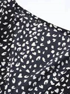Women's Romper Print Polka Dot V Neck Casual Daily Vacation Regular Fit Short Sleeve Black S M L Summer -Cheap Plus Fit Dress Store chsgrg1677496061942