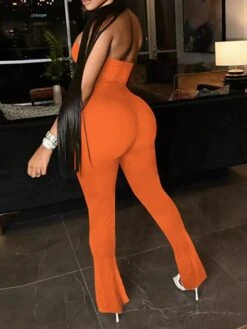 Women's Jumpsuit Backless Solid Color Strapless Bodycon Party Going Out Regular Fit Sleeveless White Black Khaki S M L Spring -Cheap Plus Fit Dress Store clbmxy1647594506973