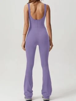 Women's Jumpsuit High Waist Solid Color Round Neck Streetwear Daily Vacation Slim Sleeveless Black Navy Blue Light Brown S M L Fall -Cheap Plus Fit Dress Store cokspf1695792358703