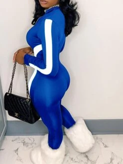 Women's Catsuit Zipper Striped Stand Collar Active Sport Daily Regular Fit Short Sleeve Blue Red Black S M L Spring 15 Women's Catsuit Zipper Striped Stand Collar Active Sport Daily Regular Fit Short Sleeve Blue Red Black S M L Spring -Cheap Plus Fit Dress Store cvjuit1646816909896