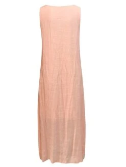 Women's Casual Dress Cotton Linen Dress White Dress Maxi Long Dress Polyester Lace Fashion Daily Weekend V Neck Lace Split Sleeveless Summer 2023 Loose Fit Lake Blue Black White Plain S M L XL 2XL -Cheap Plus Fit Dress Store dbpsys1686105103600