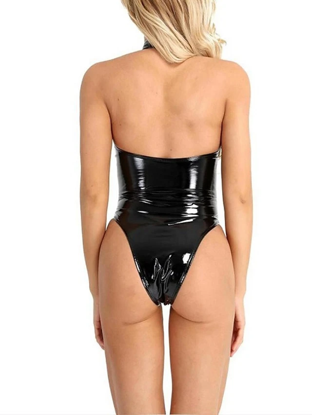 Jumpsuits For Women Sexy Romper Backless Solid Color Halter Neck Streetwear Party Going Out Slim Sleeveless Black S M L Summer 2 Jumpsuits For Women Sexy Romper Backless Solid Color Halter Neck Streetwear Party Going Out Slim Sleeveless Black S M L Summer - Image 2