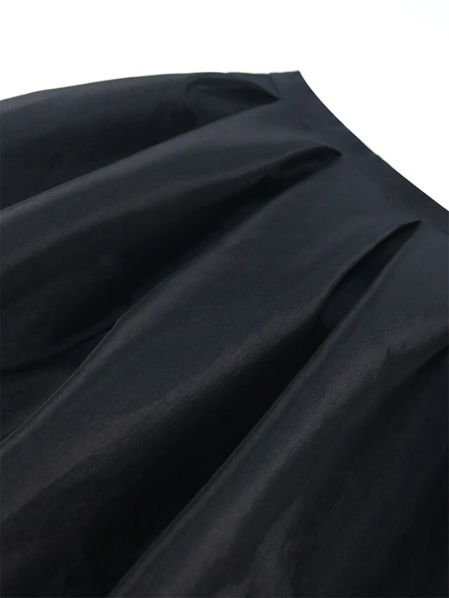 Women's Plus Size Curve Party Dress Swing Dress Black Dress Plain Long Dress Maxi Dress Short Sleeve V Neck Fashion Party Black Fall Winter XL XXL 3XL 4XL 5 Women's Plus Size Curve Party Dress Swing Dress Black Dress Plain Long Dress Maxi Dress Short Sleeve V Neck Fashion Party Black Fall Winter XL XXL 3XL 4XL - Image 5