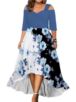 Women‘s Plus Size Curve Casual Dress Graphic Floral Long Dress Maxi Dress Half Sleeve Print V Neck Fashion Daily Black White Summer Spring L XL XXL 3XL 4XL 12 Women‘s Plus Size Curve Casual Dress Graphic Floral Long Dress Maxi Dress Half Sleeve Print V Neck Fashion Daily Black White Summer Spring L XL XXL 3XL 4XL -Cheap Plus Fit Dress Store dvmmpi1686027836754