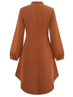 Women's Shirt Dress Casual Dress Mini Dress Outdoor Daily Date Polyester Fashion Modern V Neck Ruched Button Long Sleeve Fall Winter 2023 Loose Fit ArmyGreen Orange Apricot Pure Color S M L XL 28 Women's Shirt Dress Casual Dress Mini Dress Outdoor Daily Date Polyester Fashion Modern V Neck Ruched Button Long Sleeve Fall Winter 2023 Loose Fit ArmyGreen Orange Apricot Pure Color S M L XL -Cheap Plus Fit Dress Store dxeqwy1695644879614