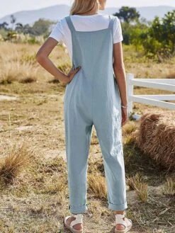 Women's Overall Pocket Solid Color Square Neck Streetwear Daily Vacation Regular Fit Sleeveless Pink Army Green Blue S M L Summer 20 Women's Overall Pocket Solid Color Square Neck Streetwear Daily Vacation Regular Fit Sleeveless Pink Army Green Blue S M L Summer -Cheap Plus Fit Dress Store eaxowb1680601501064