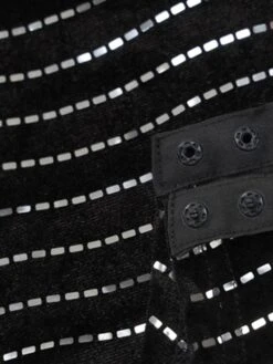 Women‘s Bodysuit Sparkly Striped Turtleneck Active Street Vacation Bodycon Long Sleeve Black S M L Spring Cold Weather -Cheap Plus Fit Dress Store ebcelo1640597339988