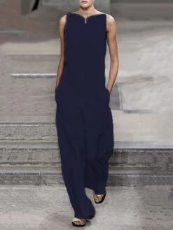 White Jumpsuits For Women Summer Dressy Clean Fit White Pocket Solid Color Crew Neck Streetwear Street Elegant Daily Regular Fit Sleeveless Black Wine S M L Summer 11 White Jumpsuits For Women Summer Dressy Clean Fit White Pocket Solid Color Crew Neck Streetwear Street Elegant Daily Regular Fit Sleeveless Black Wine S M L Summer -Cheap Plus Fit Dress Store eemkgq1682503637465