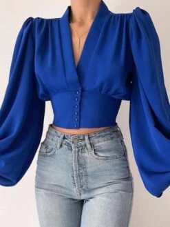 Women's Shirt Blouse Black Red Orange Leopard Floral Print Long Sleeve Daily Weekend Streetwear Casual V Neck Regular Floral Geometric Lantern Sleeve S -Cheap Plus Fit Dress Store eqifta1647919948575