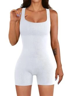 Women's Romper Backless Solid Color Square Neck Active Home Sport Regular Fit Sleeveless Plum Red Black White S M L Fall 36 Women's Romper Backless Solid Color Square Neck Active Home Sport Regular Fit Sleeveless Plum Red Black White S M L Fall -Cheap Plus Fit Dress Store esykrt1697522375830