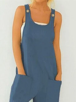 One Piece Jumpsuits For Women Utility Overall Button Patch Pocket Solid Color Crew Neck Streetwear Daily Vacation Regular Fit Sleeveless Army Green Blue Apricot S M L Summer Fall 11 One Piece Jumpsuits For Women Utility Overall Button Patch Pocket Solid Color Crew Neck Streetwear Daily Vacation Regular Fit Sleeveless Army Green Blue Apricot S M L Summer Fall -Cheap Plus Fit Dress Store ettbfw1676358053346