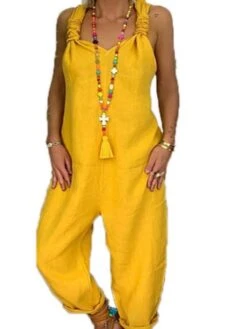 Women's Jumpsuit Solid Color Streetwear Street Daily Regular Fit Black Yellow Blue S M L Spring 10 Women's Jumpsuit Solid Color Streetwear Street Daily Regular Fit Black Yellow Blue S M L Spring -Cheap Plus Fit Dress Store fbqpuy1587442755621