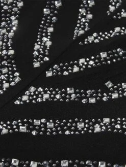 Women's Romper Mesh Beaded Solid Color Stand Collar Active Street Going Out Regular Fit Long Sleeve Black S M L Fall 27 Women's Romper Mesh Beaded Solid Color Stand Collar Active Street Going Out Regular Fit Long Sleeve Black S M L Fall -Cheap Plus Fit Dress Store fkfzff1693983793493