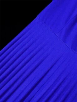 Women's Plus Size Curve Party Dress Formal Dress A Line Dress Plain Midi Dress Long Sleeve Pleated Ruffle Crew Neck Fashion Party Blue Fall Winter XL XXL 3XL 4XL -Cheap Plus Fit Dress Store fqxpzu1694425994216