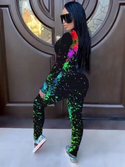 Women's Jumpsuit Sexy Long Sleeve Green Yellow Orange S M L All Seasons 11 Women's Jumpsuit Sexy Long Sleeve Green Yellow Orange S M L All Seasons -Cheap Plus Fit Dress Store fsqbrx1632897008053