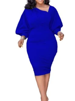 Women‘s Plus Size Curve Holiday Dress Solid Color V Neck Ruched Long Sleeve Fall Winter Work Knee Length Dress Work Weekend Dress 15 Women‘s Plus Size Curve Holiday Dress Solid Color V Neck Ruched Long Sleeve Fall Winter Work Knee Length Dress Work Weekend Dress -Cheap Plus Fit Dress Store fvgnyh1647508312290