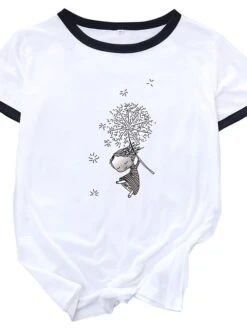 Women's T Shirt Tee 100% Cotton Black White Yellow Graphic Prints Patchwork Print Short Sleeve Daily Weekend Basic Round Neck Regular S -Cheap Plus Fit Dress Store fwgtft1606801216078