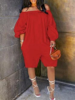 White Jumpsuits For Women Maternity Summer Romper Patch Pocket Solid Color Off Shoulder Casual Street Daily Regular Fit Long Sleeve Black Red S M L 7 White Jumpsuits For Women Maternity Summer Romper Patch Pocket Solid Color Off Shoulder Casual Street Daily Regular Fit Long Sleeve Black Red S M L -Cheap Plus Fit Dress Store fwmrol1681202182949