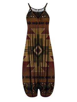 Women's Overall Print Floral Crew Neck Streetwear Daily Vacation Loose Fit Sleeveless Suspender National Style Printing Jumpsuit 27 Women's Overall Print Floral Crew Neck Streetwear Daily Vacation Loose Fit Sleeveless Suspender National Style Printing Jumpsuit -Cheap Plus Fit Dress Store geyaoa1684041468817