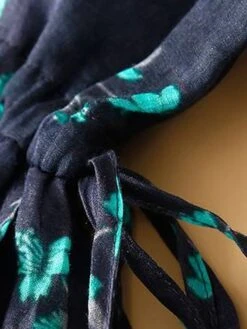 Women's Casual Dress Cotton Linen Dress A Line Dress Midi Dress Linen / Cotton Blend Basic Classic Outdoor Daily Vacation Split Neck Button Pocket 3/4 Length Sleeve Spring Fall Autumn 2023 Loose Fit -Cheap Plus Fit Dress Store glykgd1693967796477