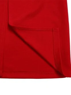 Women‘s Plus Size Curve Work Dress Bodycon Sheath Dress Solid Color Midi Dress Long Sleeve Crew Neck Fashion Outdoor White Red Fall Spring L XL XXL 3XL -Cheap Plus Fit Dress Store gtpvjo1676871092600