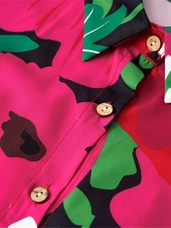 Women's Shirt Dress Casual Dress Midi Dress Outdoor Daily Vacation Polyester Fashion Modern Shirt Collar Button Split Long Sleeve Summer Spring Fall 2023 Loose Fit Red Floral S M L XL 2XL 22 Women's Shirt Dress Casual Dress Midi Dress Outdoor Daily Vacation Polyester Fashion Modern Shirt Collar Button Split Long Sleeve Summer Spring Fall 2023 Loose Fit Red Floral S M L XL 2XL -Cheap Plus Fit Dress Store gunphp1689823549446