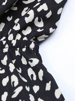 Women's Romper Print Polka Dot V Neck Casual Daily Vacation Regular Fit Short Sleeve Black S M L Summer -Cheap Plus Fit Dress Store gwmklh1677496065604