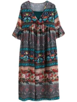 Women's Casual Dress Cotton Linen Dress Swing Dress Midi Dress Linen / Cotton Blend Fashion Classic Outdoor Daily Holiday V Neck Ruched Ruffle 3/4 Length Sleeve Fall Winter Autumn 2023 Loose Fit Blue 23 Women's Casual Dress Cotton Linen Dress Swing Dress Midi Dress Linen / Cotton Blend Fashion Classic Outdoor Daily Holiday V Neck Ruched Ruffle 3/4 Length Sleeve Fall Winter Autumn 2023 Loose Fit Blue -Cheap Plus Fit Dress Store hbgnal1693553168274