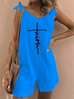 Jumpsuits For Women Summer Romper Print Print Crew Neck Holiday Vacation Weekend Baggy Shorts Loose Fit Strap Sleeveless White Light Green Pink S M L 9 Jumpsuits For Women Summer Romper Print Print Crew Neck Holiday Vacation Weekend Baggy Shorts Loose Fit Strap Sleeveless White Light Green Pink S M L -Cheap Plus Fit Dress Store hgnbzx1683080287001