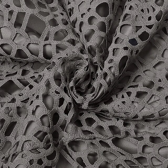 Women's Plus Size Curve Party Dress Solid Color Round Neck Lace Long Sleeve Spring Summer Casual Knee Length Dress Daily Vacation Dress 6 Women's Plus Size Curve Party Dress Solid Color Round Neck Lace Long Sleeve Spring Summer Casual Knee Length Dress Daily Vacation Dress - Image 6