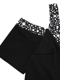 Women Party Jumpsuit Cut Out Solid Color Cold Shoulder Business Wedding Party Straight Regular Fit Short Sleeve Black S M L Spring Summer -Cheap Plus Fit Dress Store htmtvi1667790187585