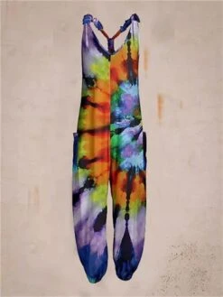 Women's Jumpsuit Pocket Print Floral V Neck Streetwear Daily Vacation Regular Fit Sleeveless Black Yellow Royal Blue S M L Summer -Cheap Plus Fit Dress Store hxsiqg1677496028083