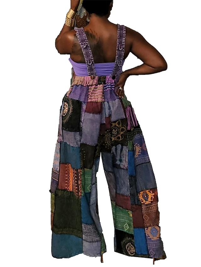 Women's Overall Patchwork Pocket Color Block V Neck Active Street Daily Regular Fit Sleeveless Blue Purple Green S M L Summer 11 Women's Overall Patchwork Pocket Color Block V Neck Active Street Daily Regular Fit Sleeveless Blue Purple Green S M L Summer - Image 11