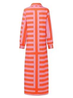 Women's Shirt Dress Bodycon Wrap Dress Maxi Long Dress Outdoor Daily Polyester Fashion Boho Shirt Collar Ruched Split Long Sleeve Summer Fall Spring 2023 Regular Fit Purple Orange Green -Cheap Plus Fit Dress Store ifquvb1678342713510