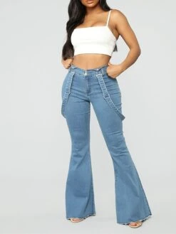 Women's Overall Button Pocket Solid Color Square Neck Streetwear Daily Vacation Regular Fit Sleeveless Black White Light Blue S M L Fall 14 Women's Overall Button Pocket Solid Color Square Neck Streetwear Daily Vacation Regular Fit Sleeveless Black White Light Blue S M L Fall -Cheap Plus Fit Dress Store iiqejm1690941117727